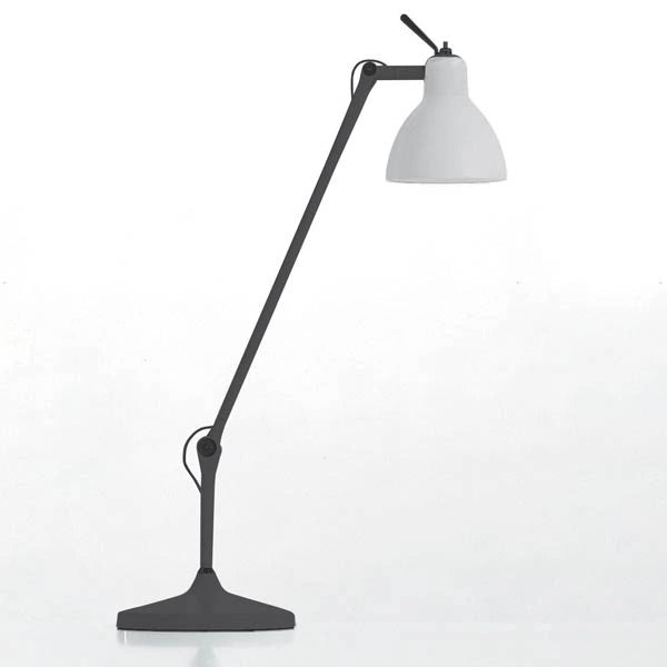 Luxy T1 Bordlampe Sort, satin hvidt glas - Rotaliana
