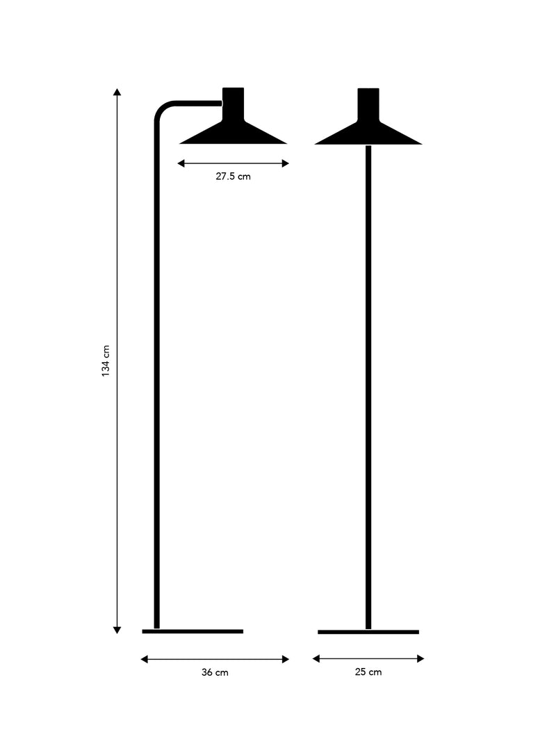 Frandsen - MINNEAPOLIS Gulvlampe Ø27.5, Mat Hvid
