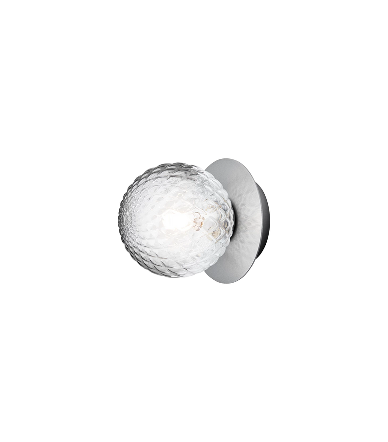 Liila 1 Small IP44 - Light Silver/Optic Clear