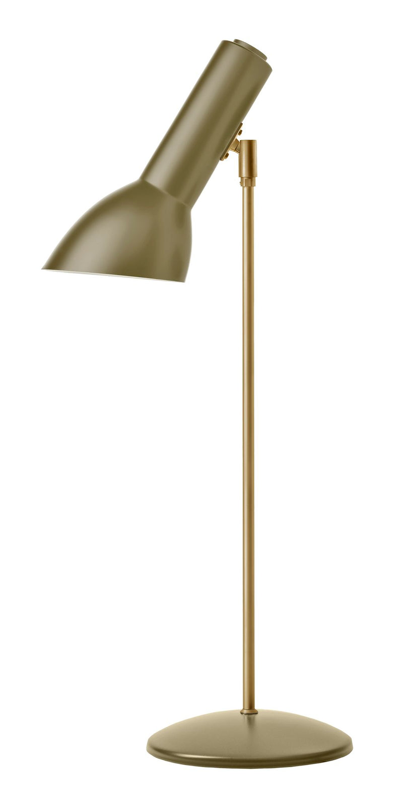 Oblique Olivengrøn/Messing - Bordlampe