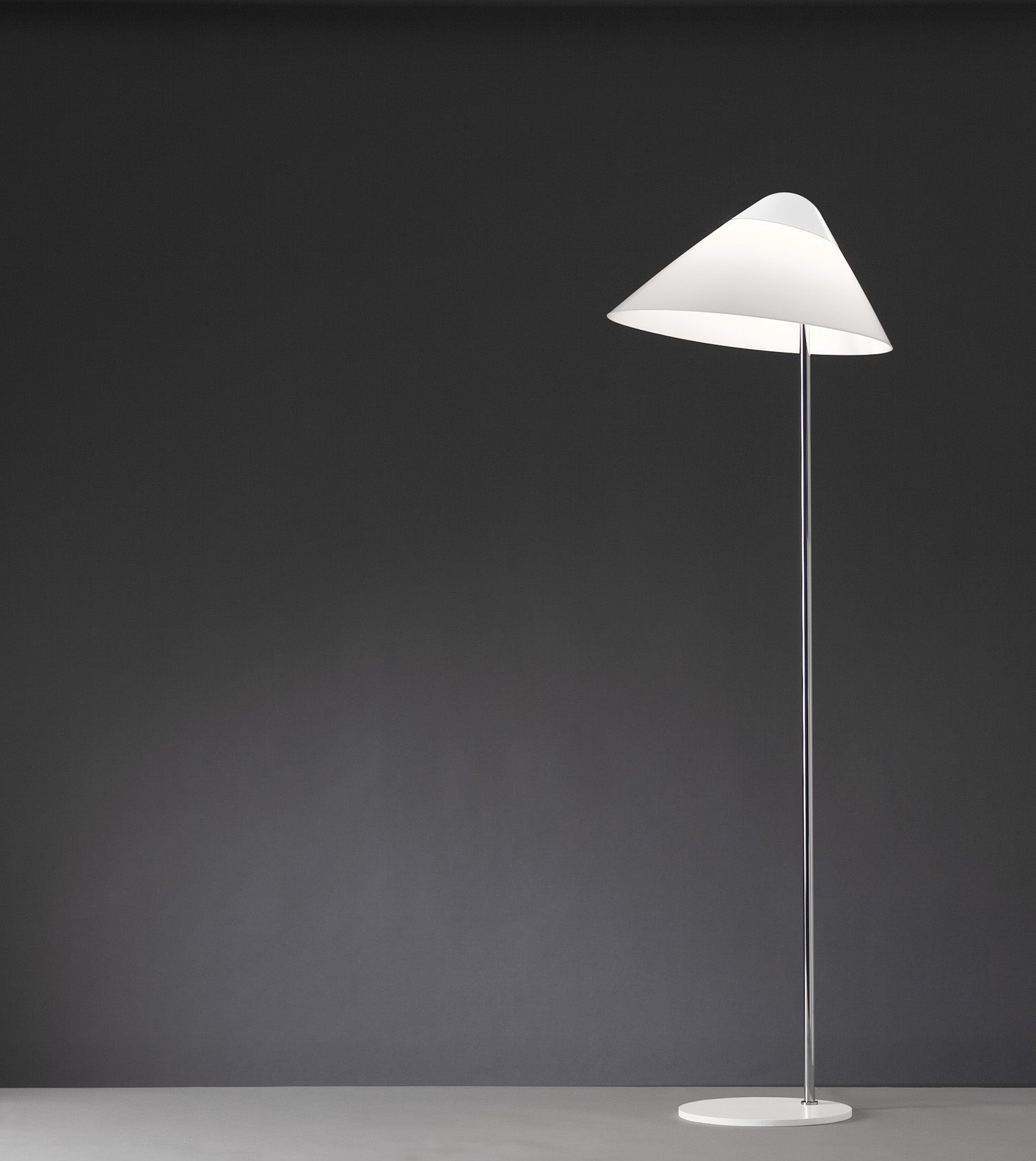 Opala Midi Gulvlampe Hvid Ø42,5 - Pandul