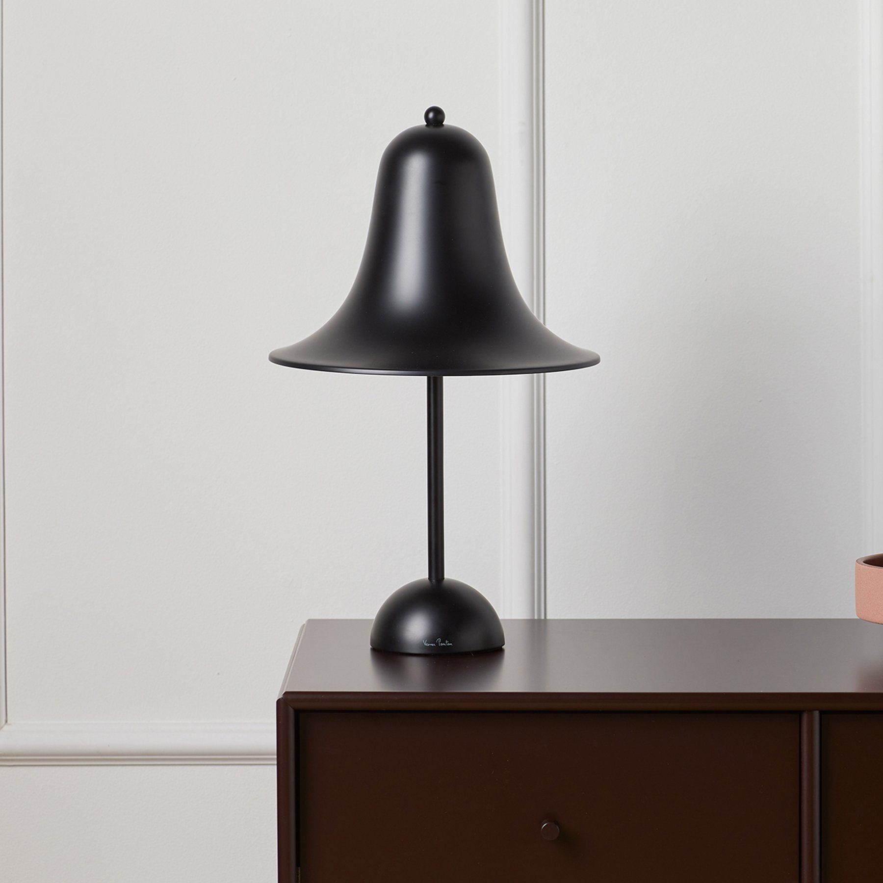 Pantop bordlampe Ø23 Mat Sort