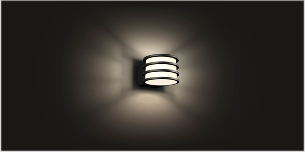 Philips Hue Lucca Væglampe 9W 806lm E27 W Antrasit