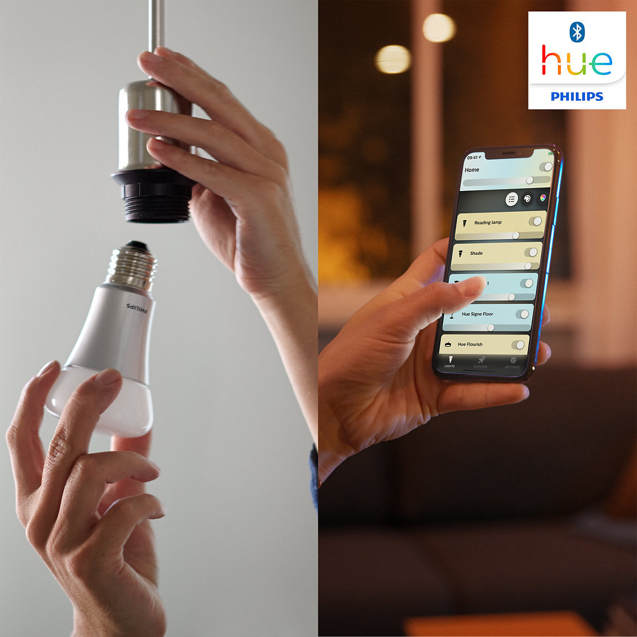 Philips Hue Standard 9,5W 1055lm E27 W 2pak BT