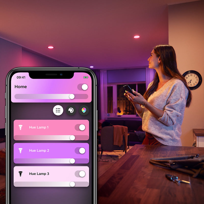 Philips Hue Spot 4,3W 350lm v.4000K WCA GU10 2P BT