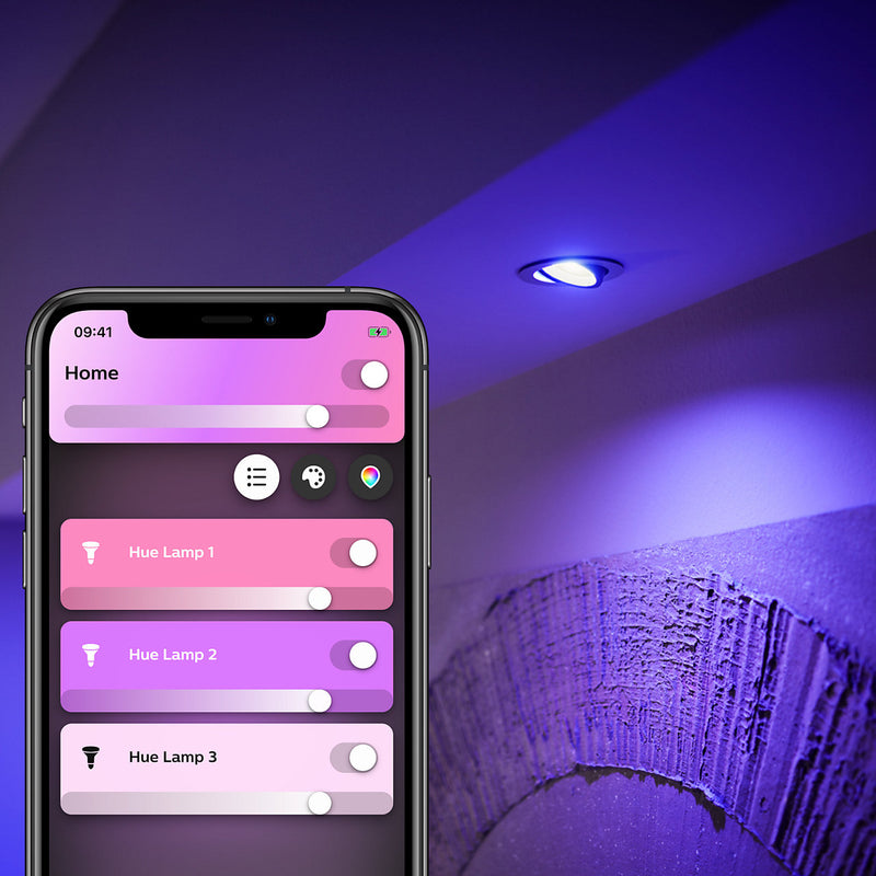 Philips Hue Spot 4,3W 350lm v.4000K WCA GU10 2P BT