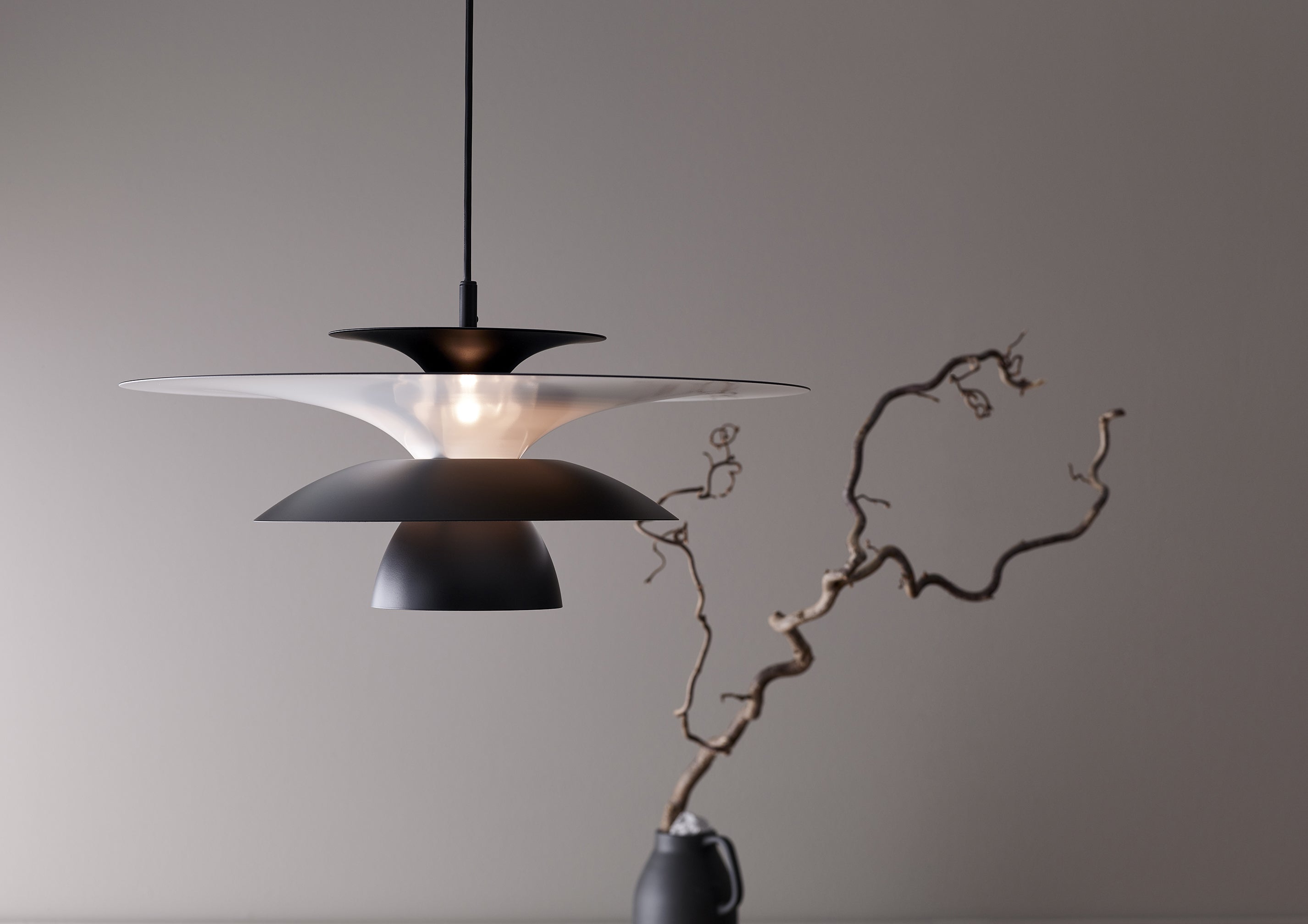 Picasso Pendel Mat sort Ø38 G9 LED