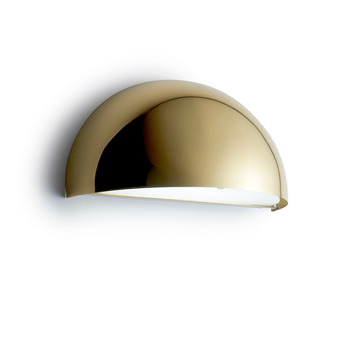 Light Point væglampe Rørhat Wall LED Poleret Messing 