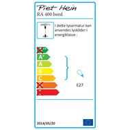 Piet Hein RA 400 Bordlampe Sort