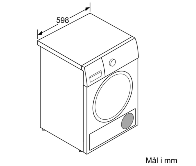 Siemens WT4HXKL9DN - Kondenstørretumbler med varmepumpe