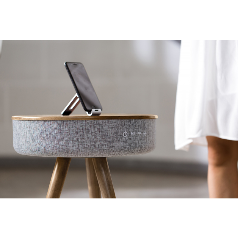 Sinox SXBT1500 Bluetooth højttaler og bord i aske træ