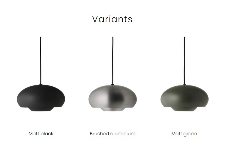 Frandsen - Champ Pendel Ø30, Børstet Aluminium
