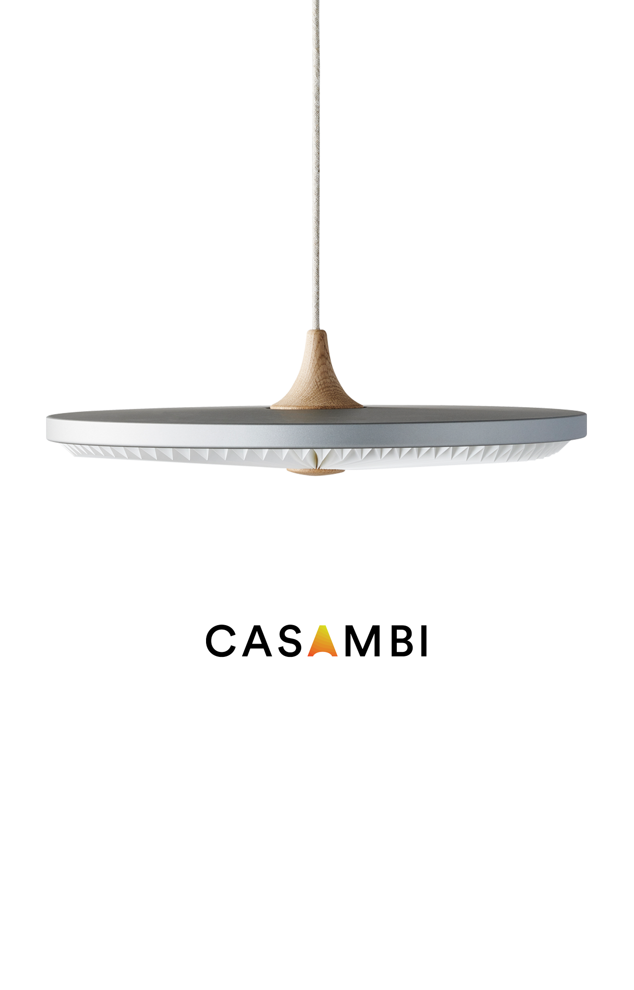 SOLEIL Small Standard Silver Cloud med CASAMBI lysdæmper - Pendel