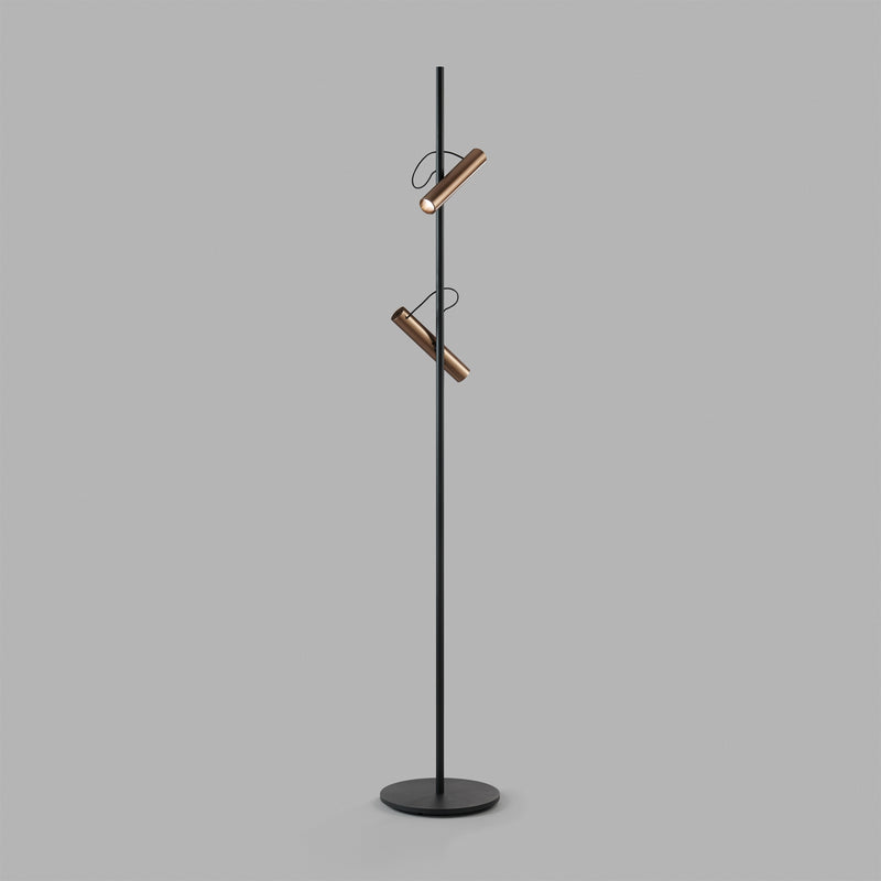 Spirit F1 Black/Rose Gold - Gulvlampe - Light-Point