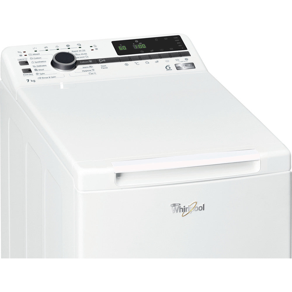 Whirlpool TDLR 7222BS NX/N - Topbetjent Vaskemaskine