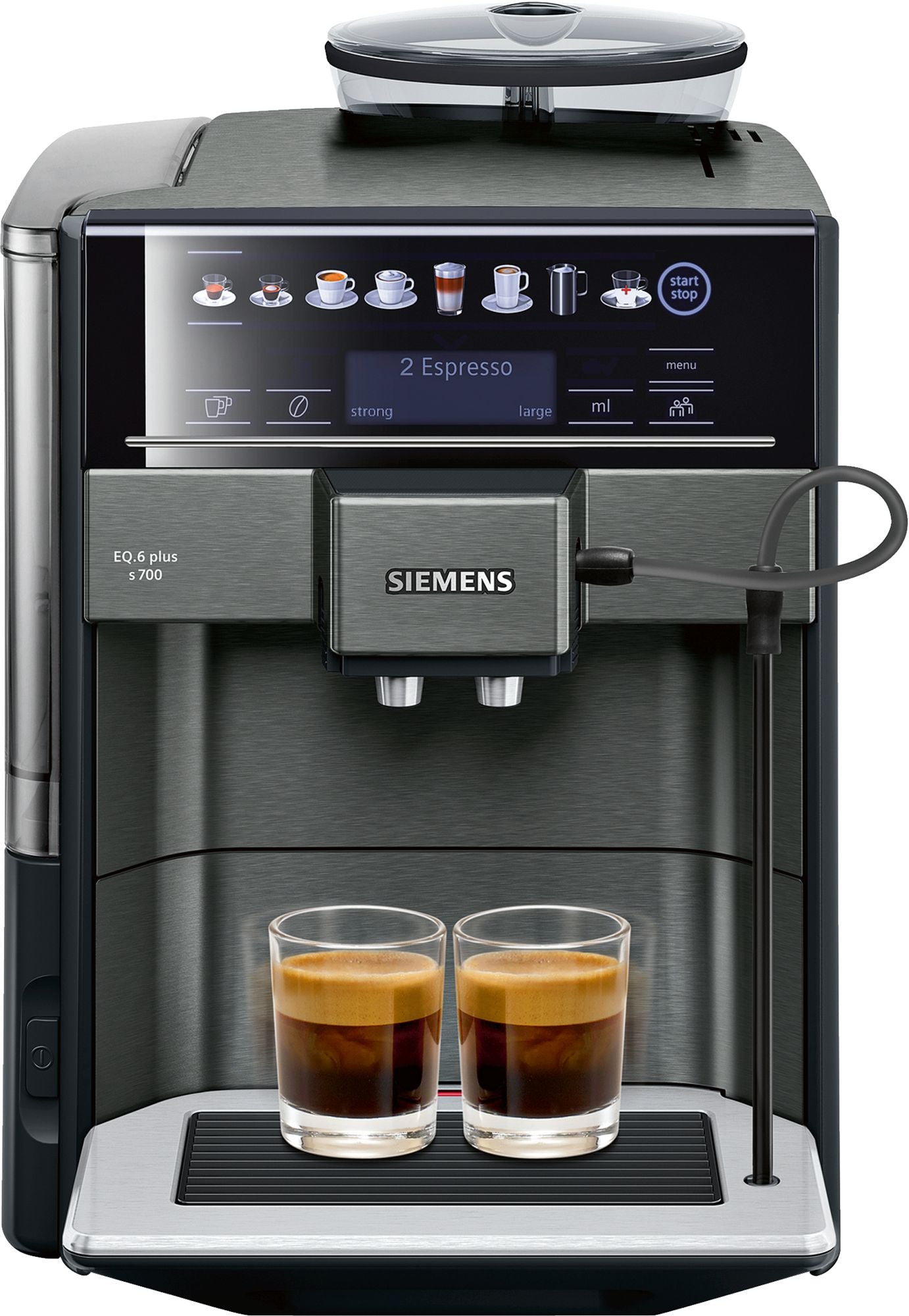 Siemens TE657319RW EQ.6 plus s700 Blacksteel - Espressomaskine billede 5