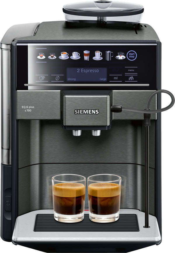 Siemens espressomaskine TE657319RW EQ.6 plus s700 dark inox - espressomaskine siemens tilbud
