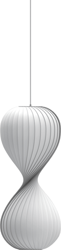TR10 Plastic White H100 Pendel - Tom Rossau