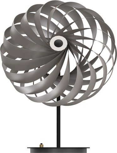 TR5 Aluminium Silver Bordlampe Ø35 - Tom Rossau