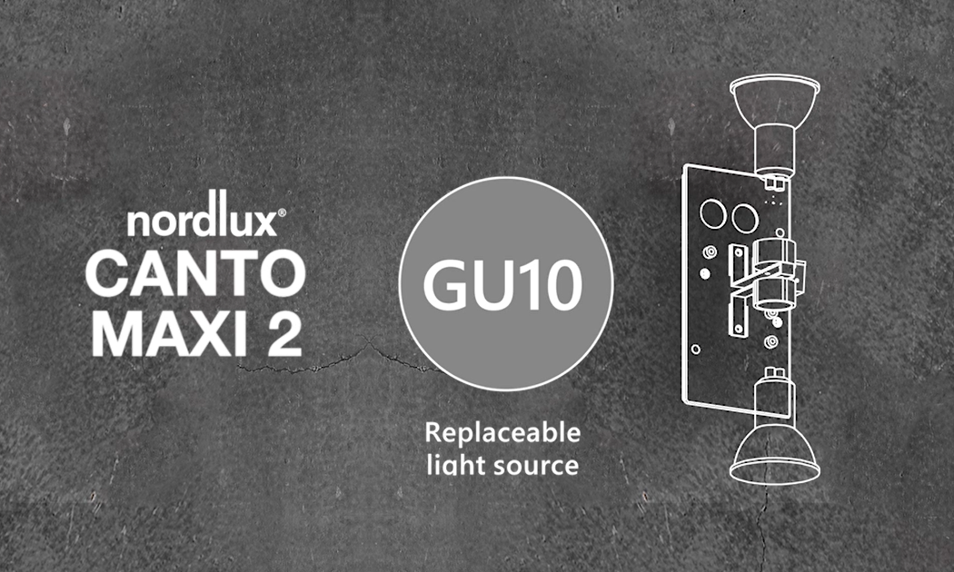 Nordlux - Canto Maxi 2 Væglampe Sort Seaside