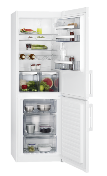 AEG RCB633E6NW - Fritstående kølefryseskab