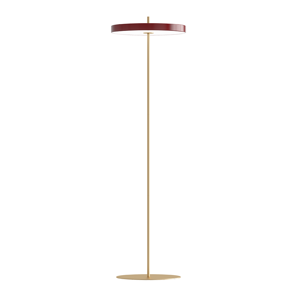 UMAGE Asteria Floor Ø43 Rubinrød - Gulvlampe