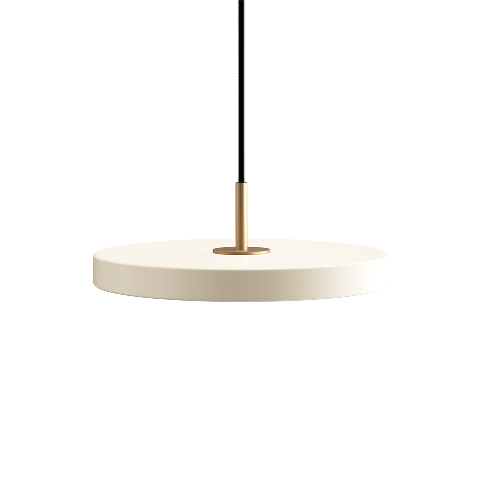 UMAGE - Asteria Mini Ø31 Pendel m. Messing Top, Perle Hvid
