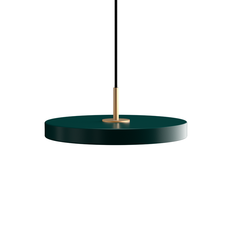 UMAGE - Asteria Mini Ø31 Pendel m. Messing Top, Skovgrøn