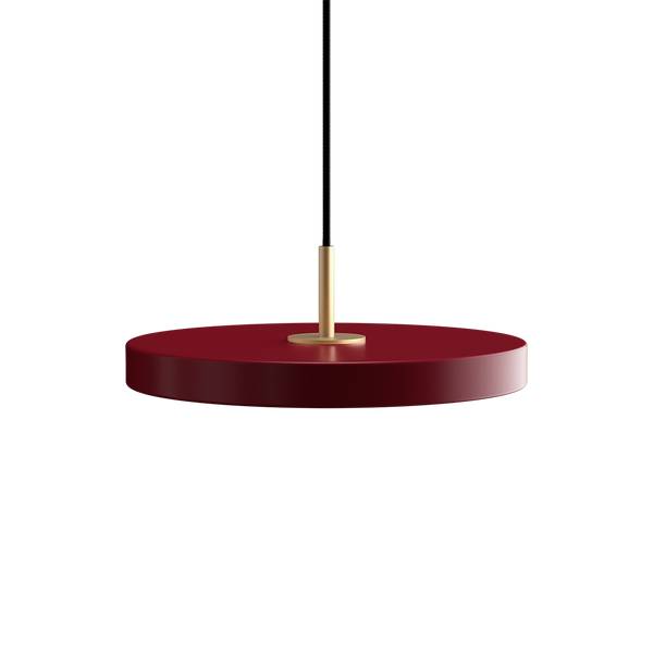 UMAGE - Asteria Mini Ø31 Pendel m. Messing Top, Rubin Rød