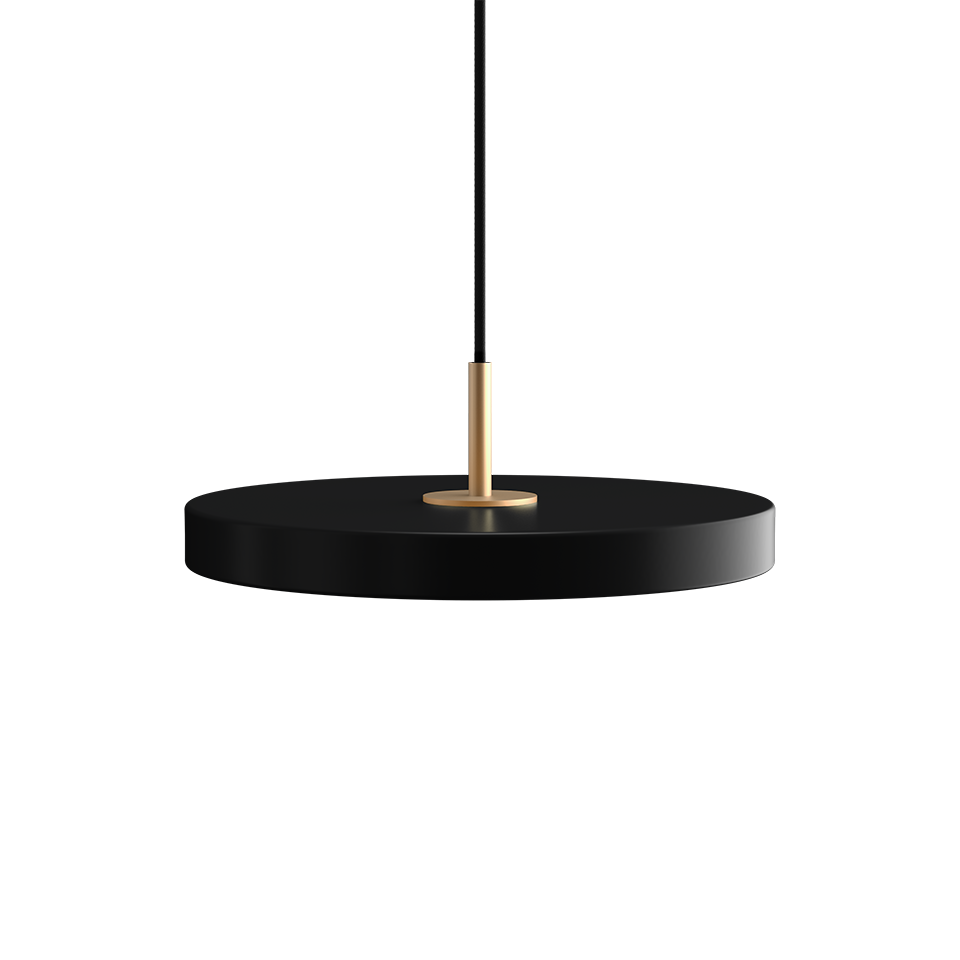 UMAGE - Asteria Mini Ø31 Pendel m. Messing Top, Sort