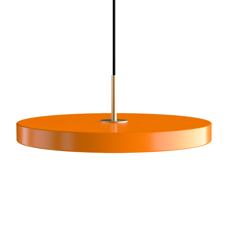 Orange UMAGE lampe - Asteria Medium Ø43 Pendel med messing detalje