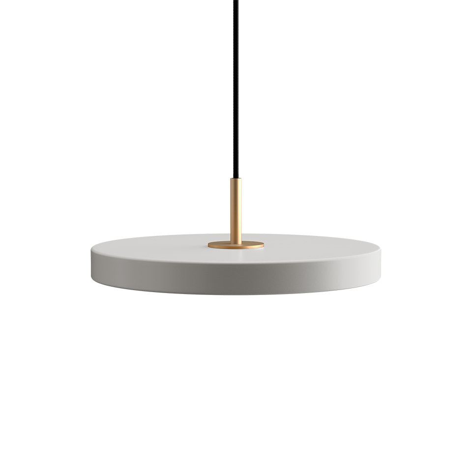UMAGE - Asteria Mini Ø31 Pendel m. Messing Top, Diset Grå