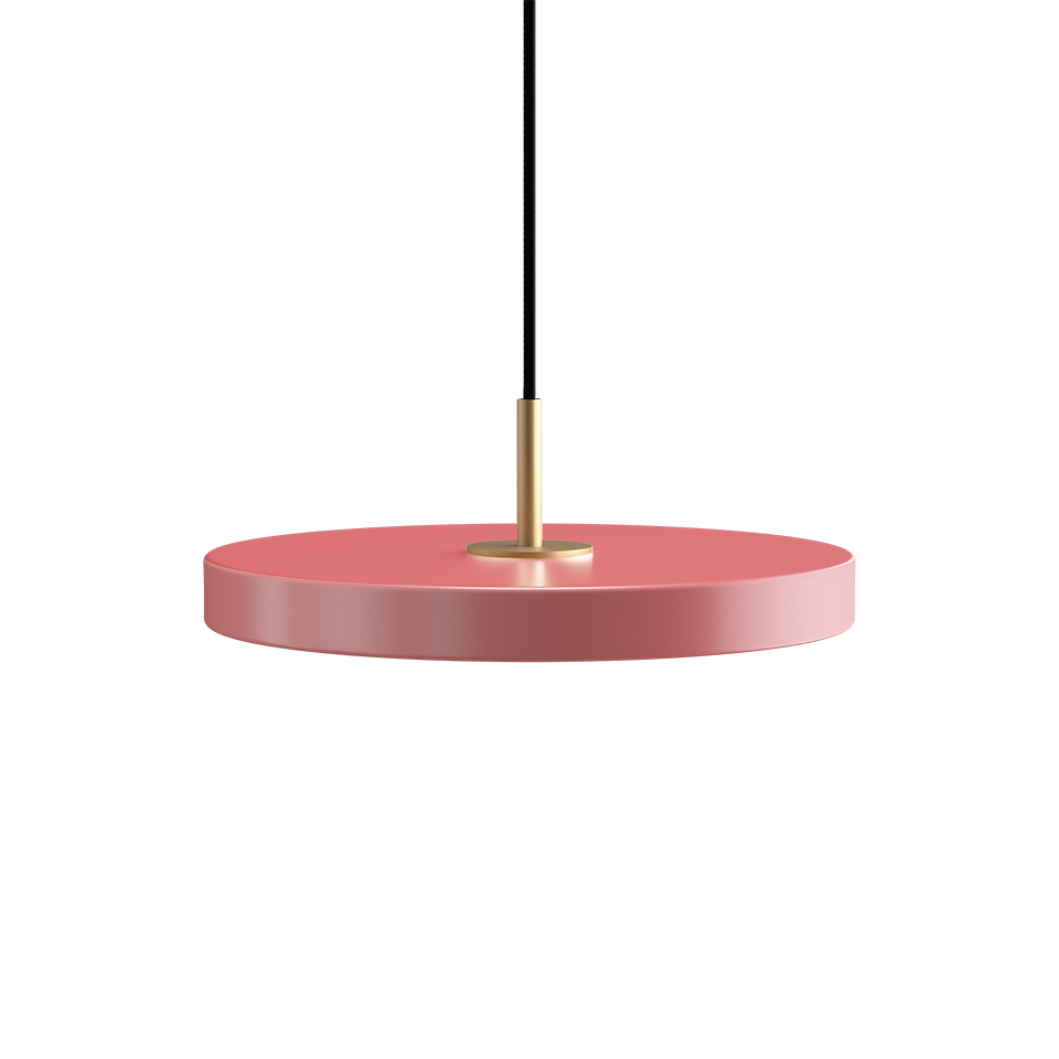 UMAGE - Asteria Mini Ø31 Pendel m. Messing Top, Lyserød