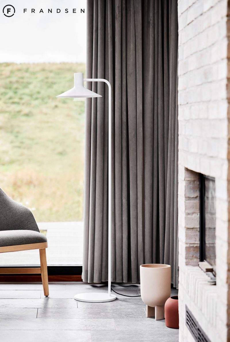 Frandsen - MINNEAPOLIS Gulvlampe Ø27.5, Mat Hvid