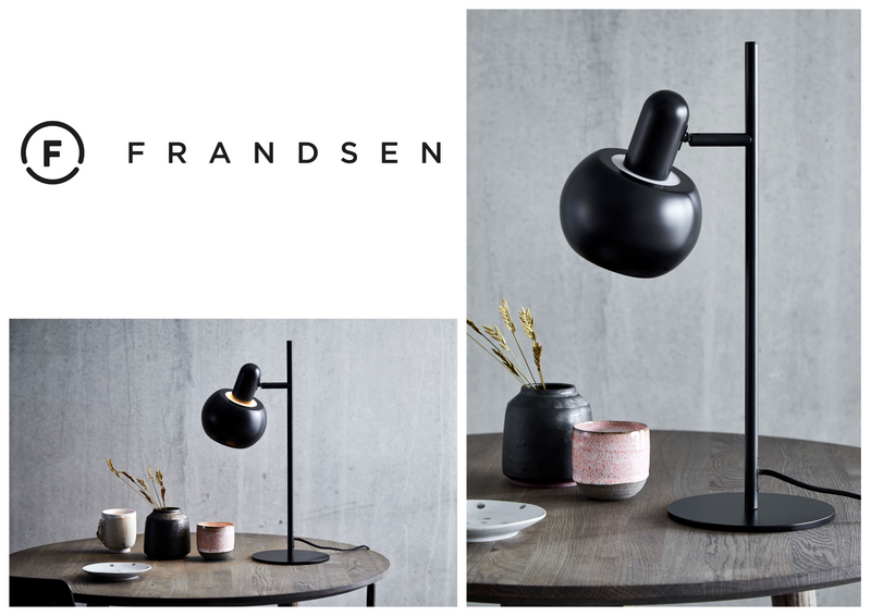 Frandsen - BF20 Bordlampe Ø15, Matt Sort