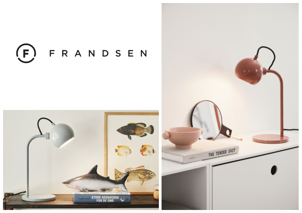 Frandsen - Ball Bordlampe Ø12 - Blank Mint