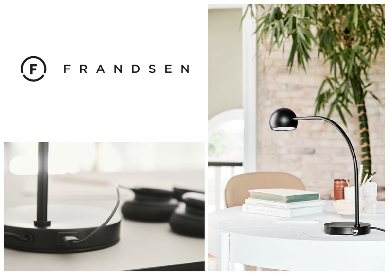 Frandsen - Ball USB Bordlampe - Matt Sort