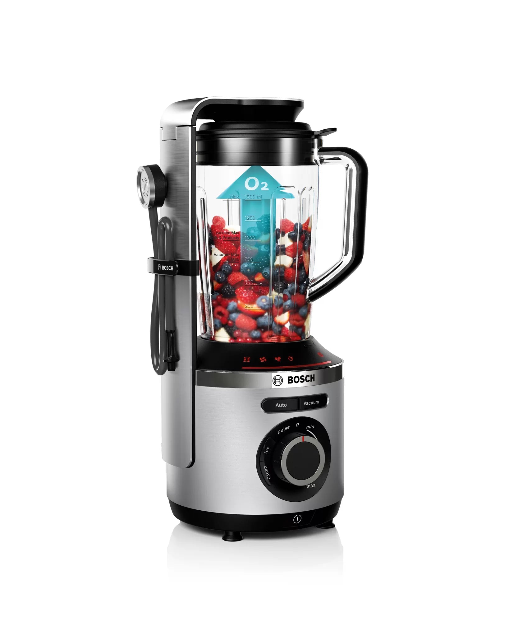 Bosch VitaMaxx 1000 W sølv MMBV620M Vakuumblender