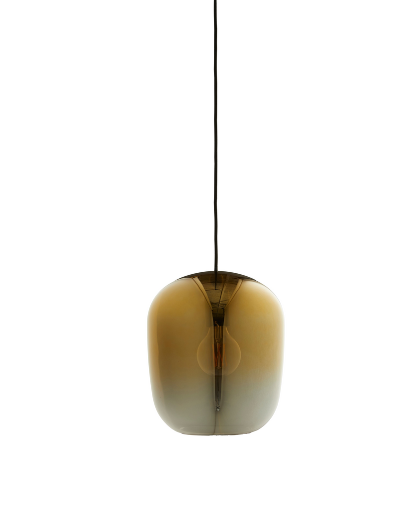 Frandsen - OMBRE Glas Pendel Ø25, Guld/Grå Platin