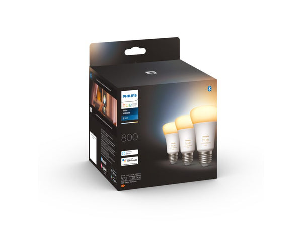 Philips Hue LED Standard A60 6W E27 806lm v.4000K 3pak WA