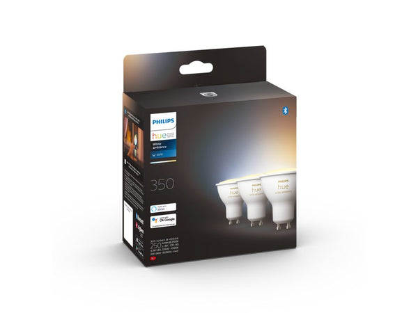 Philips Hue LED Spot 4,3W GU10 350lm v.4000K 3pak WA