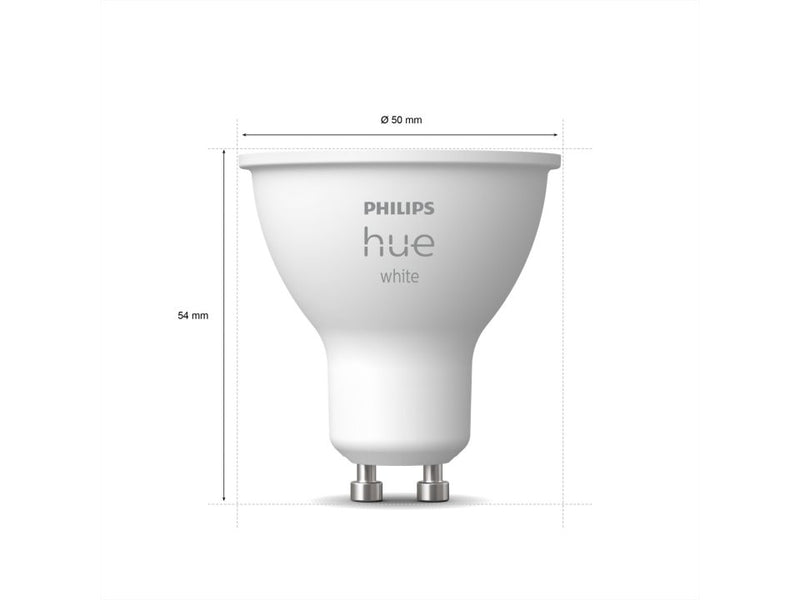 Philips Hue Spot 5,2W 400lm W GU10 2pak BT