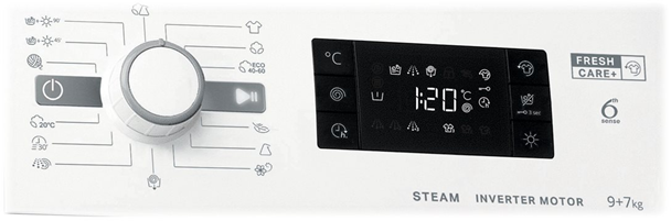 Whirlpool FWDG 971682E WSV EU N - Vaske-/tørremaskine billede 8