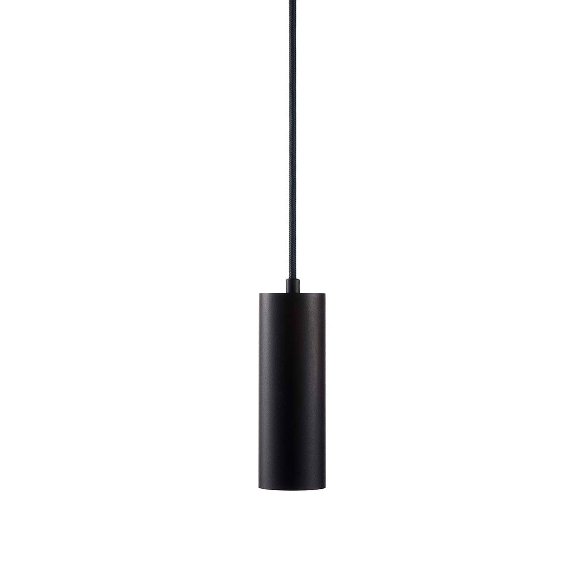 Enkel rund aflang lampe i sort fra Light-Point