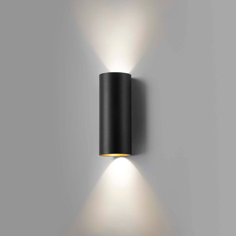 Zero W2 Sort/Guld - Væglampe